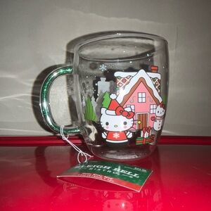 Hello Kitty Festive Glass Mug